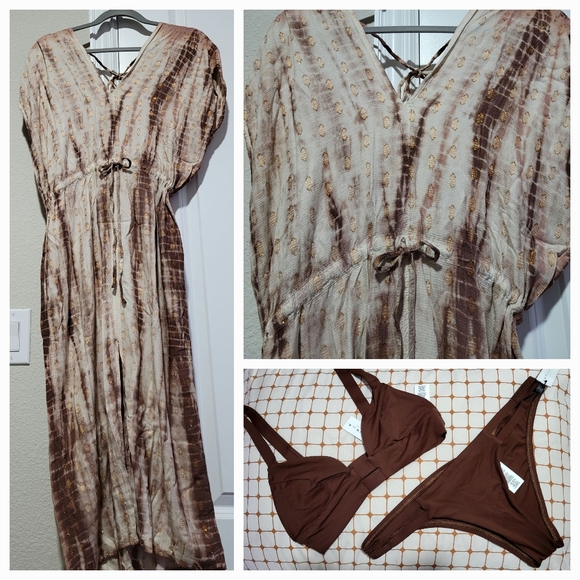 Vitamin A Other - Vitamin A Bikini w/LoveStitch Cover-up Midi